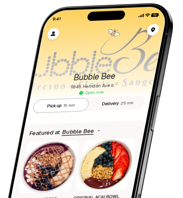 Bubble Bee app preview